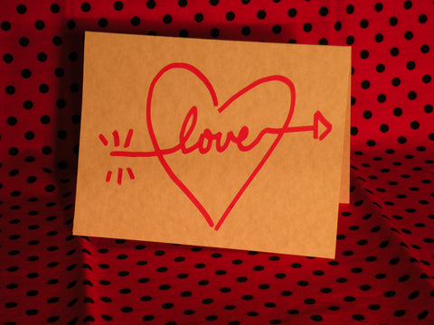 Heart w/Arrow Love Card